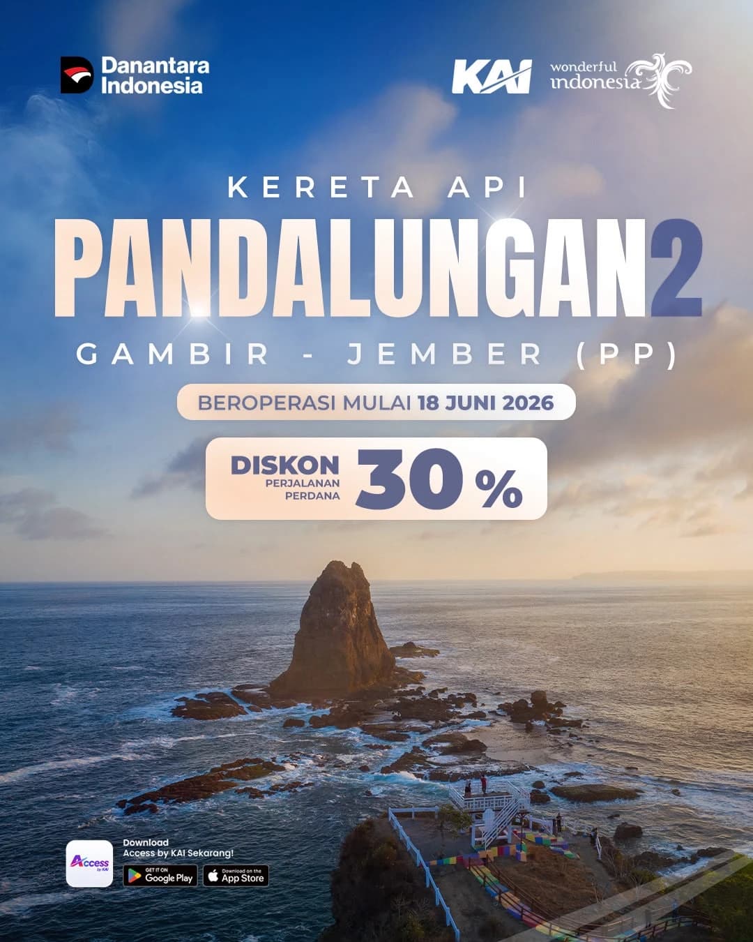 KA Pandalungan 2 Beroperasi Mulai 18 Juni, KAI Tambah Pilihan Perjalanan Gambir–Jember PP