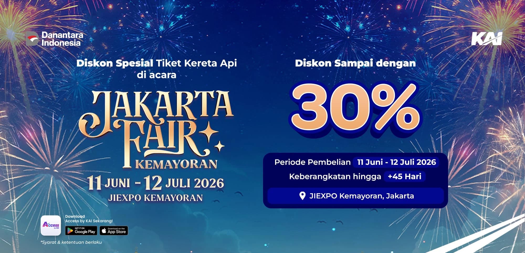 Diskon Tiket di Jakarta Fair Kemayoran 2026