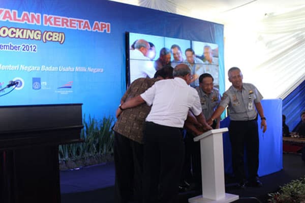 Peresmian Sistem Persinyalan KA CBI Pertama di Indonesia