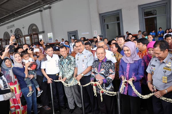 Peluncuran KA Siliwangi relasi Sukabumi - Cianjur