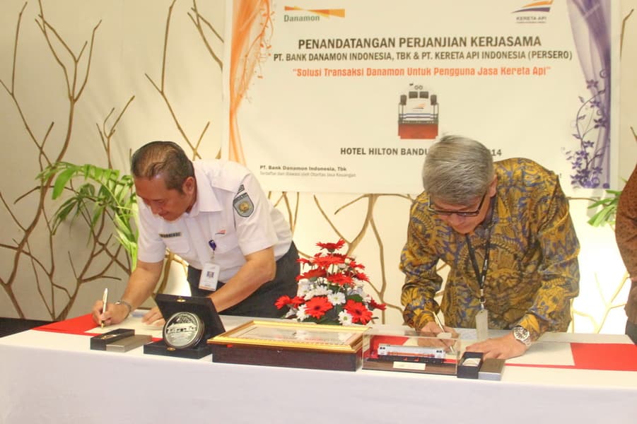 Perjanjian Kerjasama PT KAI dengan Bank Danamon
