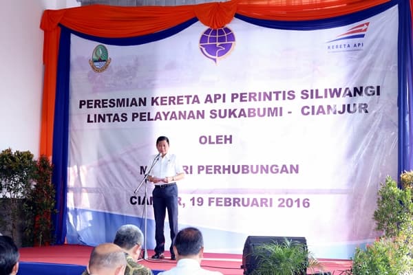 Peresmian KA Perintis Siliwangi