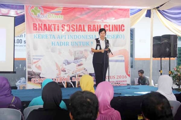 Rail Clinic Beri Pelayanan Kesehatan Gratis di Cerme Gresik  Â 