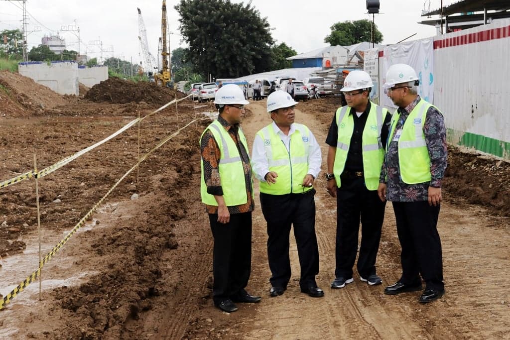 Menhub Tinjau Pembangunan DDT dan Stasiun Manggarai