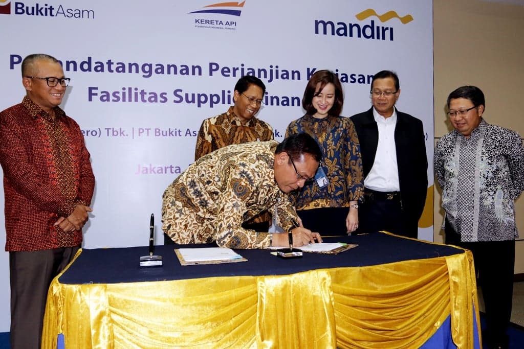 Sinergi BUMN antara KAI, Bukit Asam, dan Bank Mandiri