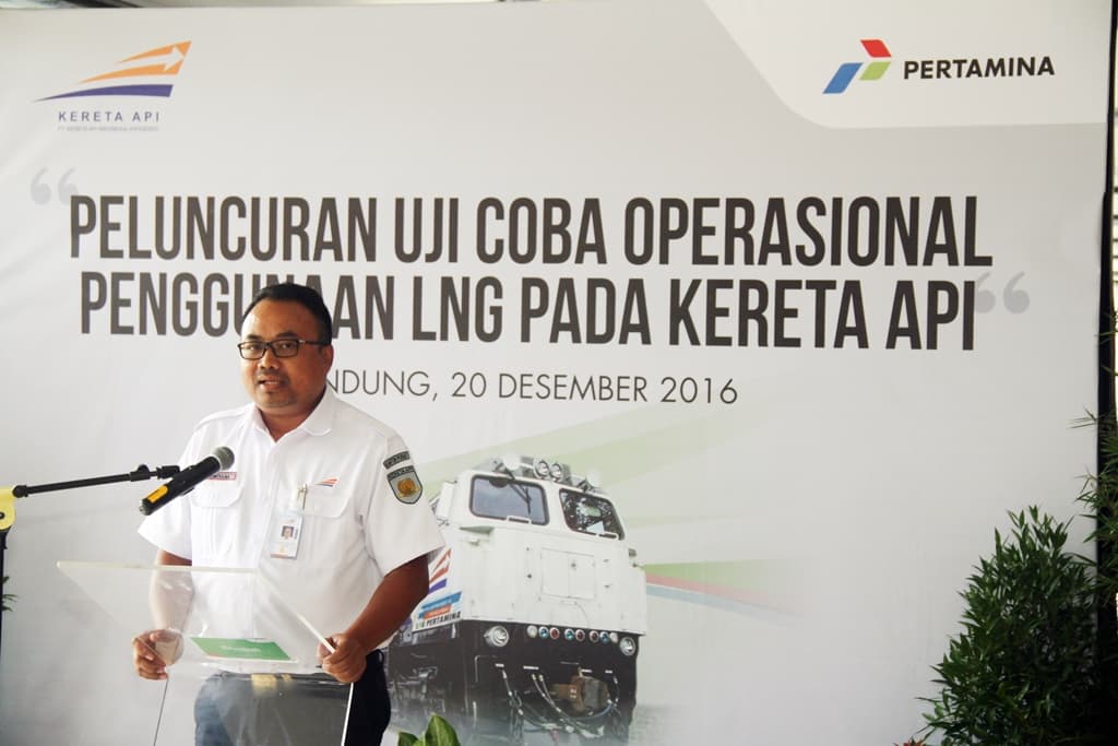 Uji Coba LNG pada KA Argo Parahyangan
