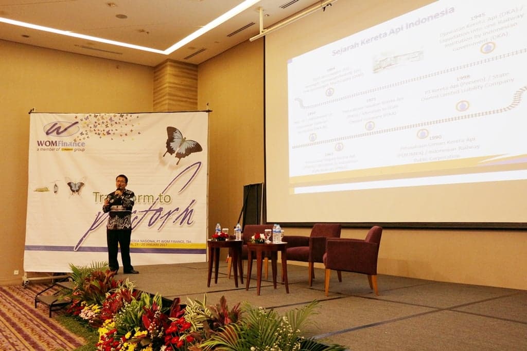 KAI  menjadi Pembicara di Rakernas WOM Finance