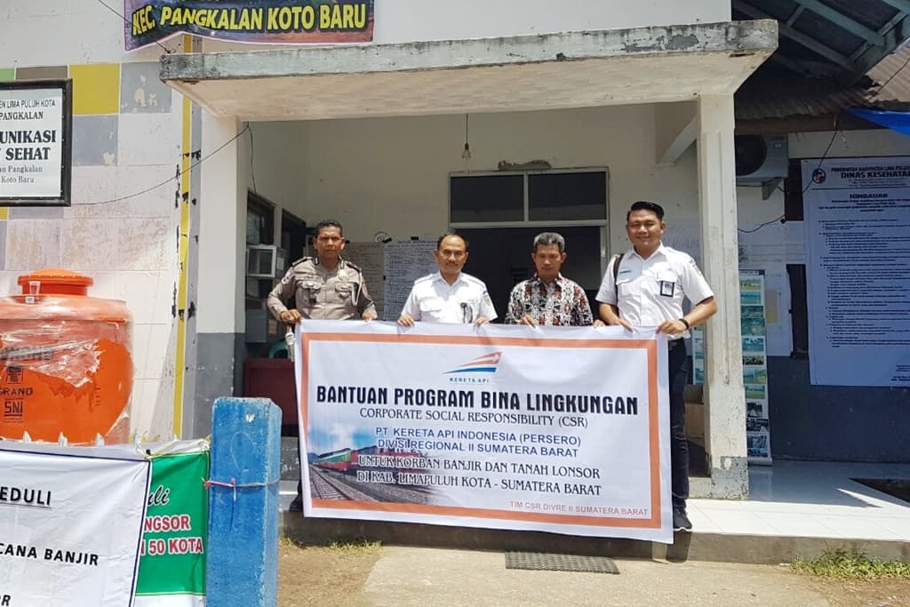 KAI Peduli Bencana Banjir Padang