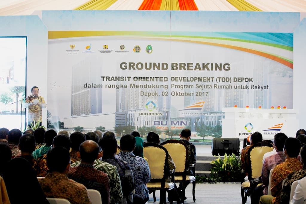Sinergi BUMN Hadirkan TOD di Stasiun Pondok Cina, Depok