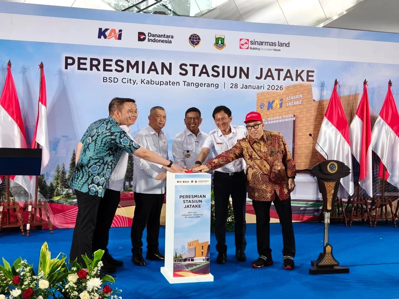 Menhub dan Gubernur Banten Resmikan Stasiun Jatake, Tegaskan Penguatan Ekosistem Transportasi Massal Berbasis Kawasan