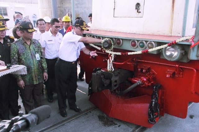 Peresmian Operasional Kereta Api Kontainer Relasi JICT-CDP