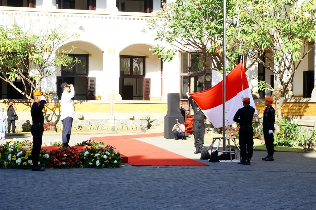 Upacara Peringatan HUT Ke-73 RI di Lawang Sewu