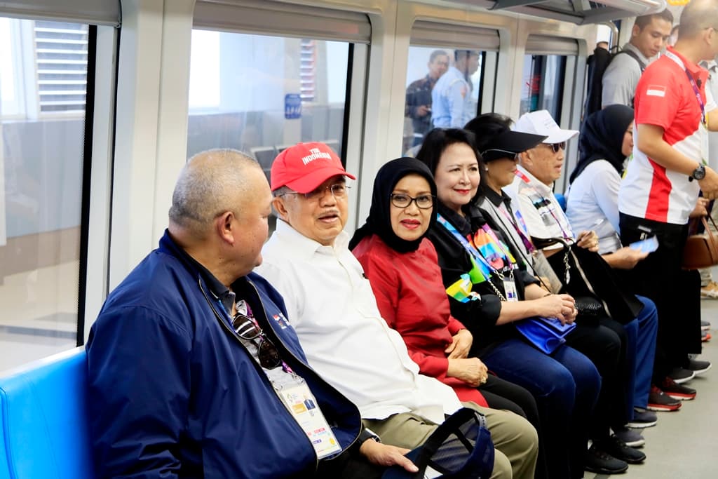 Wapres RI Cek Pelayanan LRT Sumatera Selatan