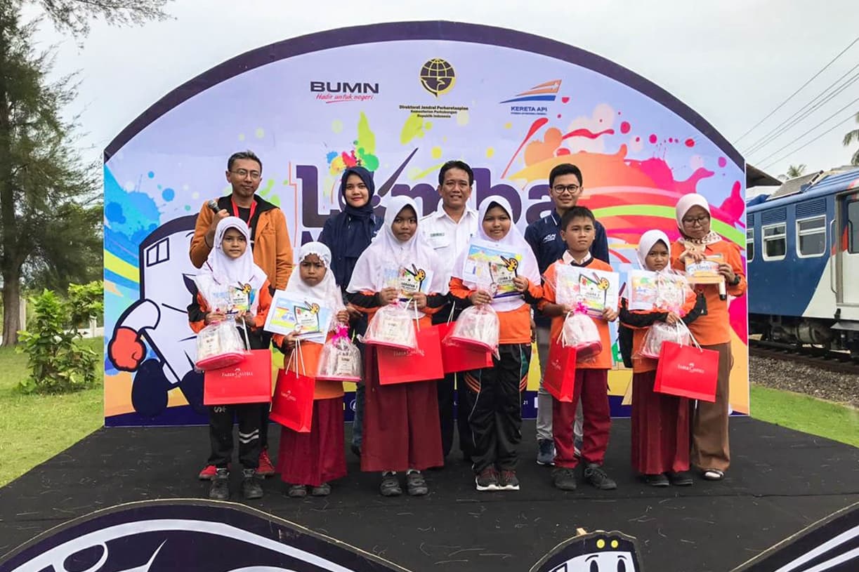 Lomba Menggambar untuk Memperkenalkan KA Perintis Cut Meutia