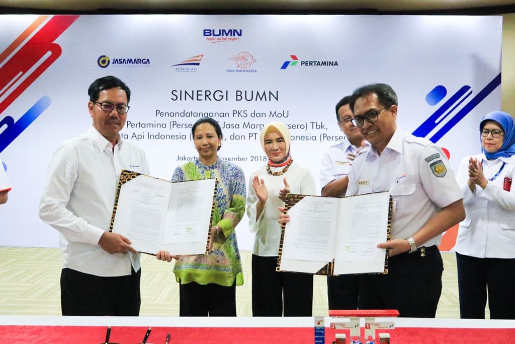 Sinergi BUMN, Penandatanganan MoU antara KAI dan Pertamina