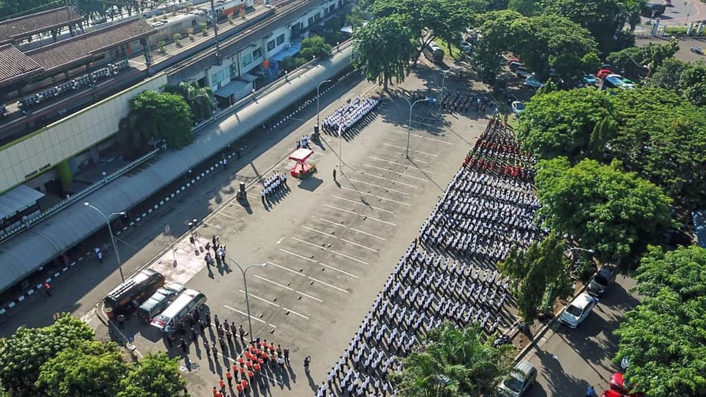 Apel Gelar Pasukan Angkutan Natal dan Tahun Baru