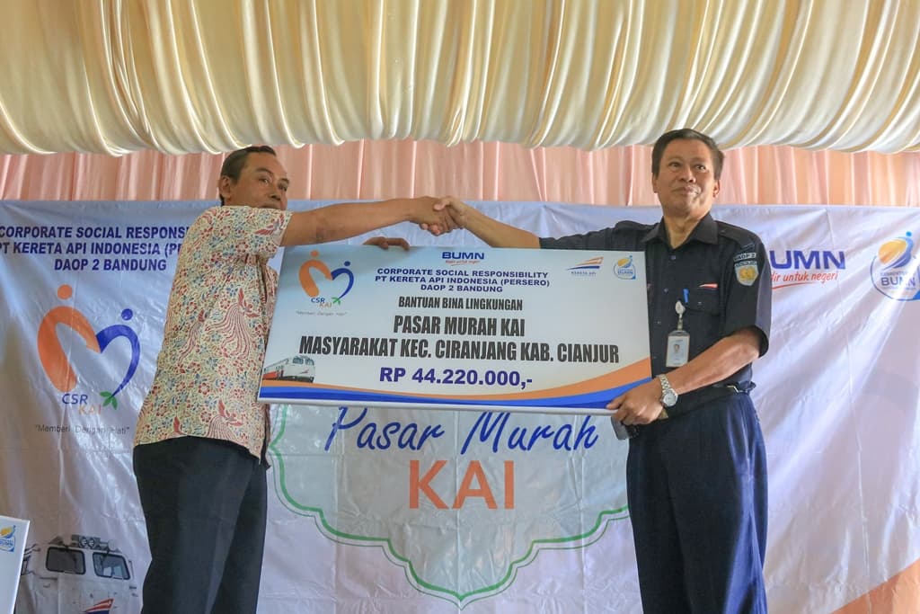 KAI Kembali Gelar Pasar Murah di Kabupaten Cianjur