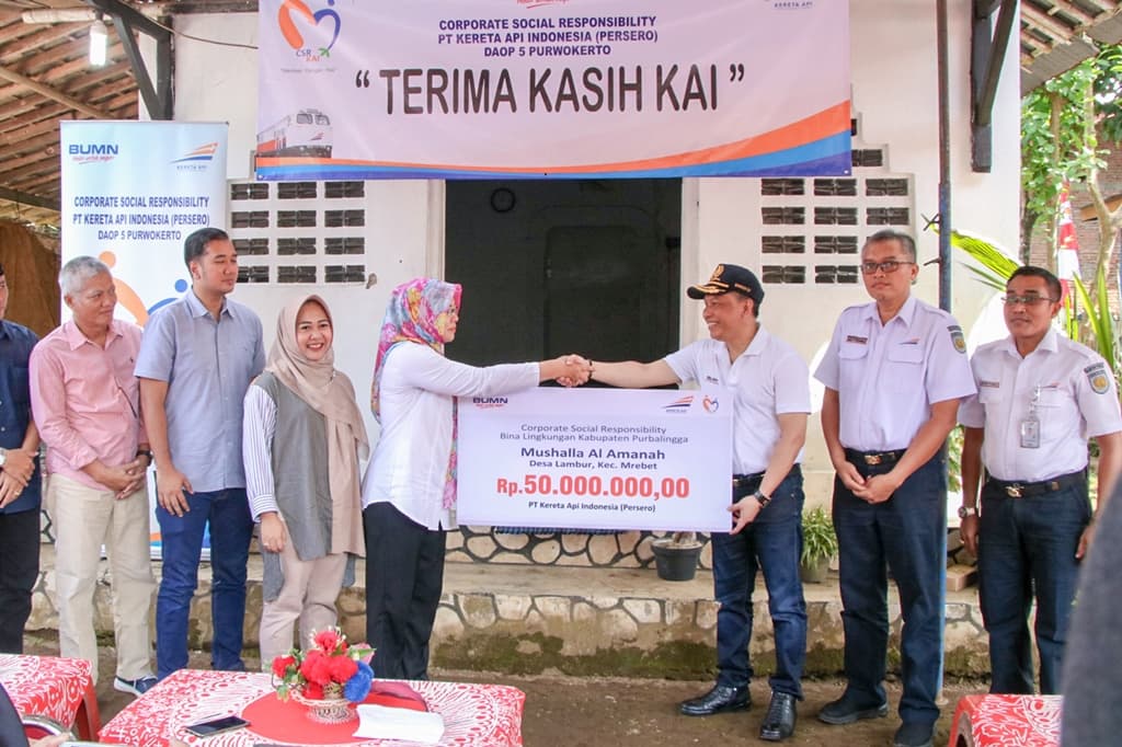 KAI Bantu Renovasi Musala di Purbalingga
