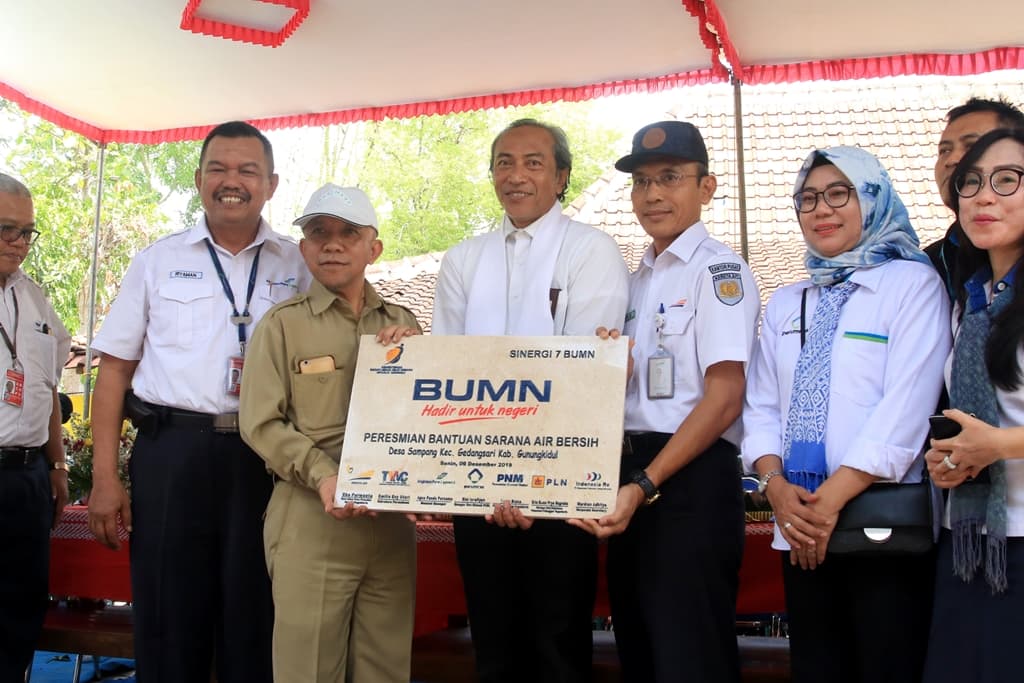 KAI bersama 6 BUMN Bangun Sarana Air Bersih di Gunung Kidul