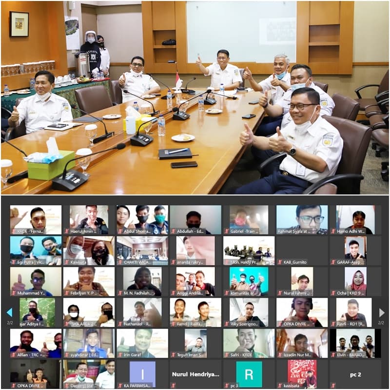 Virtual Gathering Manajemen KAI dan Railfans Untuk Pererat Silaturahmi