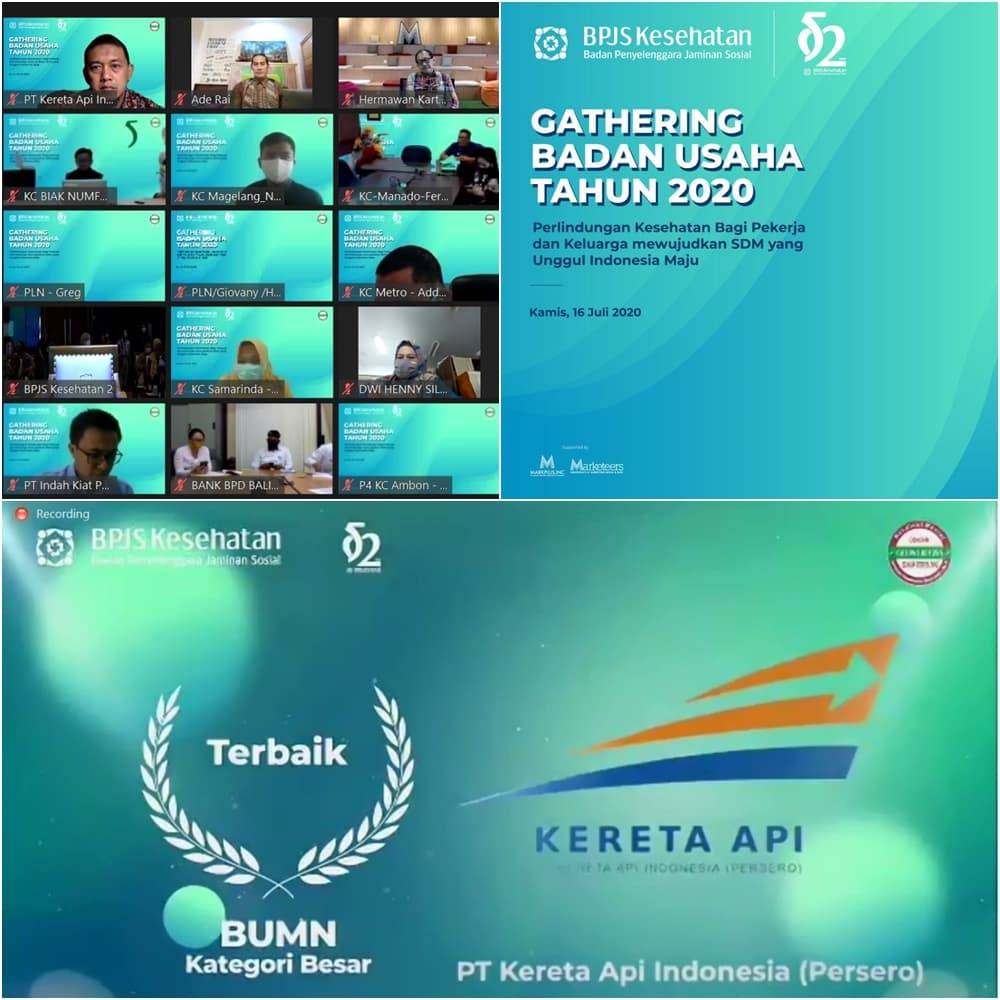 KAI Raih Penghargaan dari BPJS Kesehatan