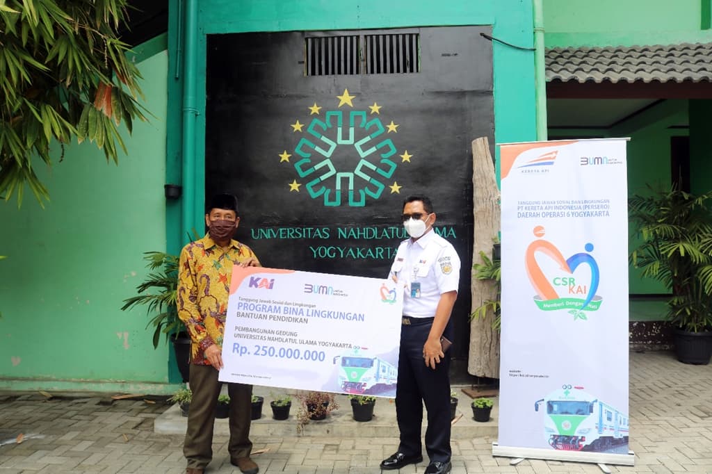 Daop 6 Salurkan Bantuan Senilai 250 Juta untuk Universitas NU