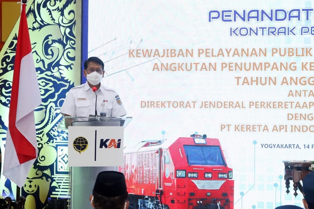 KAI Tandatangani Kontrak PSO KA Ekonomi Tahun 2021 Sebesar Rp3,4 T