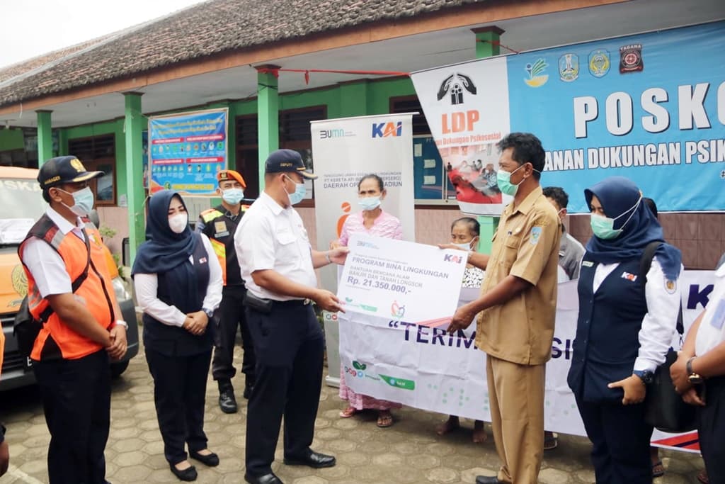 Daop 1 dan Daop 7 Bantu Ringankan Beban Korban Bencana